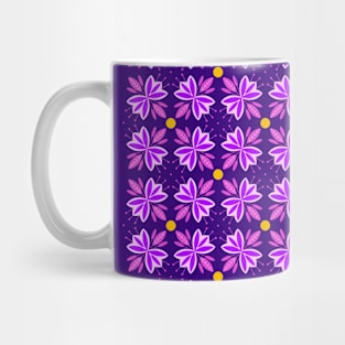 Spring flowers and leaves pattern, version 14 Mug